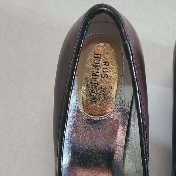 ❗2/$25❗Ros Hommerson Brown Square Toe Heels - Picture 3 of 7